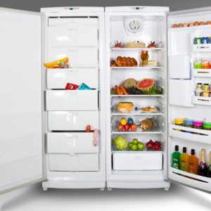 یخچال فریزر دوقلو 1700 پارس مدلPRH17631EW-W-FRZNF170 با آبسردکن سفید