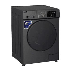 ماشین لباسشویی سام مدل UN-Q1435/IN اینوکس 8 کیلویی